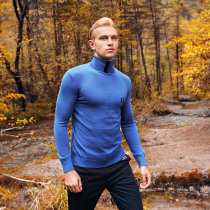 Old Shark GA Fashion Series High Lapel Machine Washable Cardigan Men Long Sleeve Pullover Slim Sweater Knit