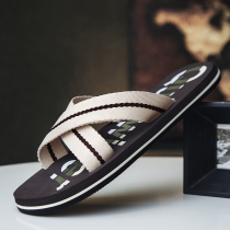 Slippers Male Summer Fashion Outside Wearing 100 hitch Han version individuality Mens outdoor non-slip casual beach I tugging