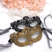 Halloween half-face masquerade party Christmas sexy black stereotype lace mask adult lady