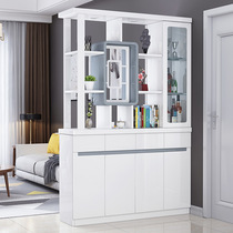 Door-in-door Living room Xuan Guan Cabinet Shoes Cabinet Integrated Modern Simple Minimalist Hyphantom Partition Cabinet Wine Cabinet Shelve Shelf Decoration Cabinet