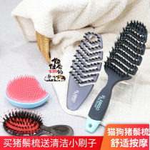 Korea EL AMIGO Pet Kitty Dog Pig Mane Nylon Comb Massage Comb Hair Bath Comb Universal Comb Pocket Comb