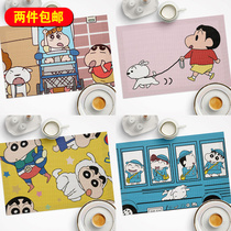 Cartoon Superman PVC table mat anti-hot mat European waterproof plate mat cute mat coaster custom