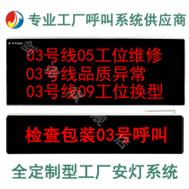 An light system prison equipment abnormal alarm construction site factory workshop hospital wireless Jiantao pager service bell Chinese private room box wireless pager call bell