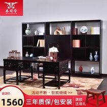 New Chinese style solid wood desk desk Zen president boss desk Ash wood modern minimalist computer desk Writing desk