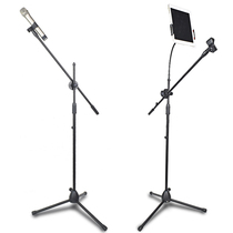 Three-legged stage microphone bracket floor-standing microphone bracket performance handheld wireless microphone condenser microphone stand