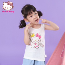Hello Kitty childrens vest 2021 summer thin cotton girl bottoming underwear girl baby sling wearing childrens clothing