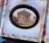 (10 16)(No return or change) Mosaic brooch pure manual