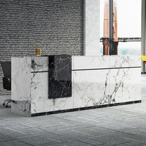 Company front desk reception desk simple creative cash register training organization welcome service desk hotel bar