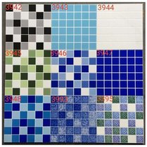 Imitation mosaic tile ceramic blue swimming pool water bath pool fish pool spa bubble pool sector goose soft stone wall tiles