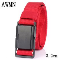 2021 new casual mens belt wild sports belt red spring new present