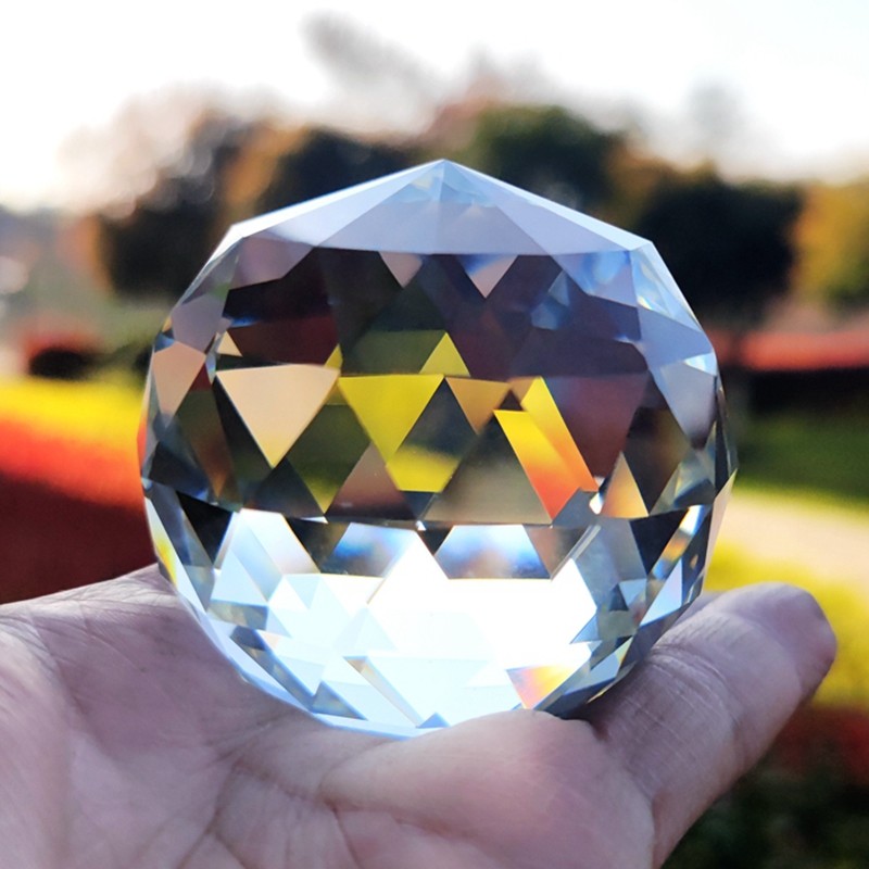 水晶球 中国工芸品 置物 多面カット球 Amazon.co.jp: Fengshuibringluck 風水 飾り物 置物 玉 ガラス ボール
