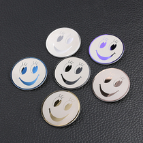 Round smiley high-grade stainless steel badge custom staff card custom hotel badge pin custom work number plate