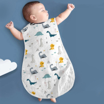 Baby anti-throng pure cotton sleeping bag gauze spring autumn and winter thin new beginner child bamboo cotton womb swaddle baby thick hug quilt