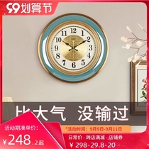European-style light luxury Net red clock wall decoration wall clock living room home fashion modern simple creative clock atmosphere