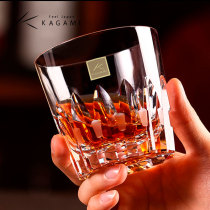 Japan original imported KAGAMI school warehouse Whisky Cup crystal glass glass wine glass Locke transparent net drink cup