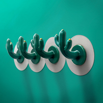 Cactus Stiletto-free Decorative Hook Creative Wall Clothes Hat Wall-hung Genguan Entrance to the door Key hanging