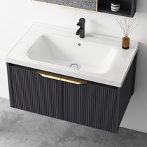 Bathroom wall-mounted household washbasin cabinet combination toilet integrated ceramic wash basin washbasin balcony