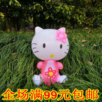 Childrens inflatable cartoon KT cat 0-3 years old baby inflatable grip toy small business supply batch