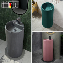 Nordic column basin balcony column washbasin bathroom integrated home courtyard outdoor floor-to-ceiling