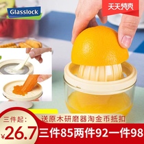 Glasslock baby food supplement puree grinding bowl baby food supplement grinder glass Manual Juicer tool