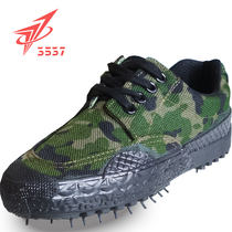 3537 Jiefang shoes men low-help construction site wear-resistant military training shoes camouflage Labor shoes farm labor shoes construction site work shoes