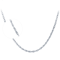 China gold PT950 platinum necklace female twisted chain clavicle necklace new simple plain chain