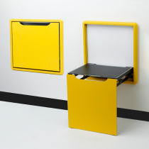 Bellicose wall-mounted invisible wearing shoes stool Home Genguan Gangway Entrance Door folding stool hanging wall Changing Shoes Stool