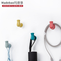 Nordic creative door wall hanging wall single clothes hook Bedroom clothes wall hook Childrens room punch hook