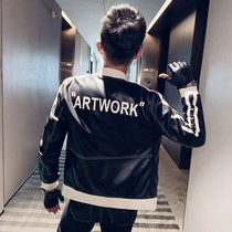 Ruffian handsome leather mens coat 2020 new autumn top Korean version of the trend ins wild fried arcade wagon jacket