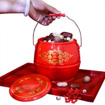 Marriage Dowry wedding wedding bride preparation supplies children dowry happy bucket mahogany small wedding celebration
