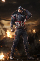 HOT TOYS HT MMS536 1 6 Fu Lian 4 Captain America movable doll hand-made model supplement