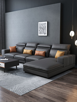 Leave-in nanotechnology fabric sofa Living room combination of simple modern Nordic small apartment latex new fabric sofa