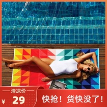 Swimming bath towel Quick-drying towel Adult seaside vacation travel wrap skirt Lightweight carry Sanya beach mat Beach towel