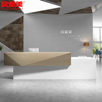 High-end front desk reception desk Modern office bar table Welcome table Paint desk Custom cashier Simple