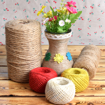 Decorative hemp rope Rope Handmade diy material Thickness Woven grid Photo wall tag Tied rope Vintage hemp thread