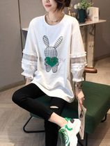 Pregnant womans clothing T-shirt spring dress 2022 new 70% sleeve blouses jacket loose cover for pregnant women with spring
