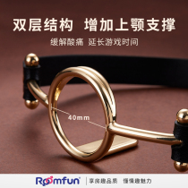 sm female slaves use the opening device to punish the flirting mouth ball sex supplies props to force the mouth plug Deep Throat