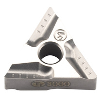 Knife-grain numerical control car blade TNMG160404R-F outer circle triangular slotted abrasion-proof blade