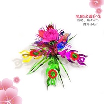 (5) Mid-Autumn Festival folding flower basket decoration enterprise flower high flower bush simulation flower folding Tower jewelry flower origami high bush flower