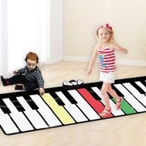 Boys and girls baby pedal childrens luminous electronic piano foot teaching light piano carpet interactive educational toy