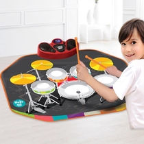 Young Children Baby Boys and Girls video play carpet early education puzzle drum set music blanket jazz drum toy beginner