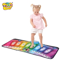 Childrens video play carpet crawling mat dancing music foot pedal electronic piano Rainbow Piano carpet toy birthday gift