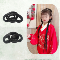 Novice children Hanfu wig bag ancient style gentle hair bun costume girl small Ming studio stage wig