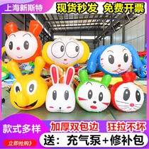 Fun Games props inflatable Caterpillar dragon boat outdoor team game team building expansion activities sensory equipment