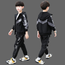 Boy Clothing Boy Autumn Clothing Suit 2022 New CUHK Child Handsome Boy Spring Autumn Season Sports Two Sets 12-Year-Old Tide