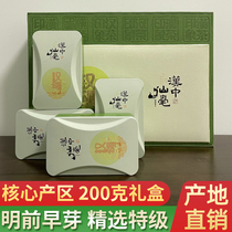 2021 Mingqian new tea Shaanxi specialty Hanzhong Meridian boxed Alpine fried green tea bird tongue Special