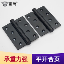 Stainless Steel 4 inch door hinge bedroom silent wooden door lotus leaf thickened flat bearing loose leaf flap 1 piece