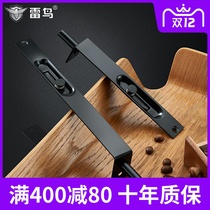 Thunderbird black latch double door hidden stainless steel mother door concealed latch door 6 inch 8 inch latch lock buckle