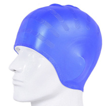 Waterproof new yellow pink purple ear protection male and female long hair swimming cap men silicone hat does not take head