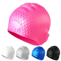  Silicone swimming cap unisex waterproof water drop-shaped ear protection long hair large comfortable fashion swimming cap